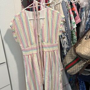 LOFT Colorful Striped Dress